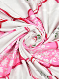 Cotton Dohar / Blanket King Bed Size Hand Block Printed (Pink Mughal)