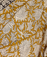 BLOCKS OF INDIA Hand Block Print Cotton Sarees For Women with Unstitched Blouse Piece Color 4