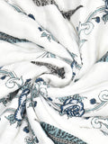 Cotton Single Size Quilt/ Rajai Hand Block Print for Light Winters (150x225 cm) (Grey Patti)