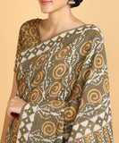 BLOCKS OF INDIA Hand Block Print Cotton Sarees For Women with Unstitched Blouse Piece Color 11
