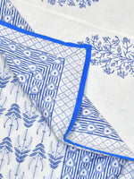 Cotton Dohar / Blanket King Bed Size Hand Block Printed (Blue Buta New)