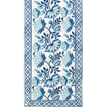 BLOCKS OF INDIA Hand Block Printed Cotton Table Runner, Mat and Napkin Set for Center/Dining Table (Blue jaal)