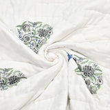 Cotton Single Size Quilt Hand Block Print for Light Winters (150x225 cm) (Blue tol)