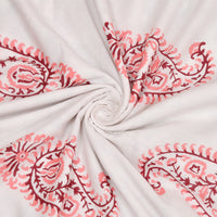 Cotton Dohar / Blanket King Bed Size Hand Block Printed (Pink Paisley)