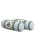 Rajasthani Handmade Hand Block Print Cotton Bolster Cover , Color 27 (2 Pcs)