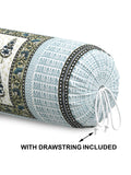 Rajasthani Handmade Hand Block Print Cotton Bolster Cover , Color 27 (2 Pcs)