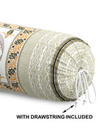 Rajasthani Handmade Hand Block Print Cotton Bolster Cover , Color 28 (2 Pcs)
