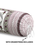 Rajasthani Handmade Hand Block Print Cotton Bolster Cover , Color 30 (2 Pcs)