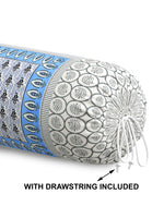 Rajasthani Handmade Hand Block Print Cotton Bolster Cover , Color 34 (2 Pcs)