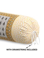 Rajasthani Handmade Hand Block Print Cotton Bolster Cover , Color 36 (2 Pcs)
