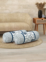 Rajasthani Handmade Hand Block Print Cotton Bolster Cover , Color 40 (2 Pcs)