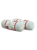 Rajasthani Handmade Hand Block Print Cotton Bolster Cover , Color 41 (2 Pcs)