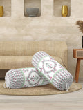 Rajasthani Handmade Hand Block Print Cotton Bolster Cover , Color 42 (2 Pcs)