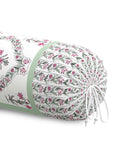 Rajasthani Handmade Hand Block Print Cotton Bolster Cover , Color 42 (2 Pcs)