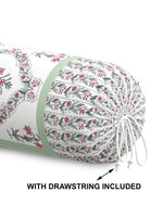 Rajasthani Handmade Hand Block Print Cotton Bolster Cover , Color 42 (2 Pcs)