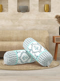 Rajasthani Handmade Hand Block Print Cotton Bolster Cover , Color 43 (2 Pcs)