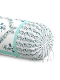 Rajasthani Handmade Hand Block Print Cotton Bolster Cover , Color 43 (2 Pcs)