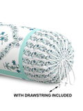 Rajasthani Handmade Hand Block Print Cotton Bolster Cover , Color 43 (2 Pcs)