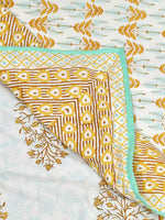 Cotton Dohar / Blanket King Bed Size Hand Block Printed (Brown Buta New)