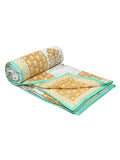 Cotton Dohar / Blanket King Bed Size Hand Block Printed (Brown Buta New)
