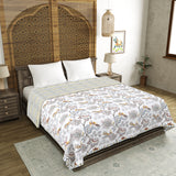 BLOCKS OF INDIA Polycotton Double Dohar /Blanket for Summer (BROWN CHIDIYA DULL COTTON)