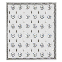 BLOCKS OF INDIA Hand Block Printed Cotton Super King Size Bedsheet(270 x 270) (Color 15)