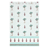 BLOCKS OF INDIA Hand Block Printed Cotton Daylight Curtain with Eyelets(Set of 2 Curtains) (Flower 214 cm / Door)