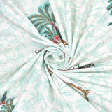 BLOCKS OF INDIA Hand Block Printed Cotton Daylight Curtain with Eyelets(Set of 2 Curtains) (Flower 214 cm / Door)