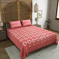 King Size Pure Cotton Hand Block Print Bedsheet Design 12