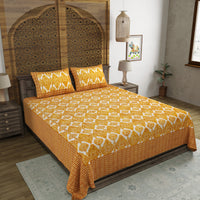 King Size Pure Cotton Hand Block Print Bedsheet Design 14