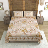 King Size Pure Cotton Hand Block Print Bedsheet Design 20
