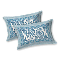 King Size Pure Cotton Hand Block Print Bedsheet Design 21