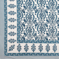 King Size Pure Cotton Hand Block Print Bedsheet Design 21