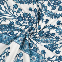 King Size Pure Cotton Hand Block Print Bedsheet Design 21