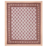King Size Pure Cotton Hand Block Print Bedsheet Design 25