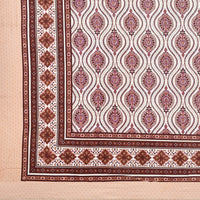 King Size Pure Cotton Hand Block Print Bedsheet Design 25