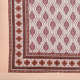 King Size Pure Cotton Hand Block Print Bedsheet Design 25