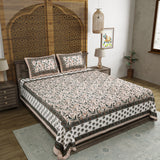 King Size Pure Cotton Hand Block Print Bedsheet Design 2