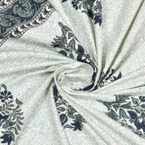 King Size Pure Cotton Hand Block Print Bedsheet Design 33