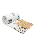 BLOCKS OF INDIA Hand Block Printed Cotton King Size Quilt (Design 46)