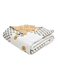 BLOCKS OF INDIA Hand Block Printed Cotton King Size Quilt (Design 46)