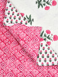 BLOCKS OF INDIA Hand Block Printed Cotton King Size Quilt (Design 47)