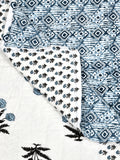 BLOCKS OF INDIA Hand Block Printed Cotton King Size Quilt (Design 48)