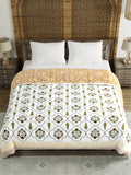 BLOCKS OF INDIA Hand Block Printed Cotton King Size Quilt (Design 57)