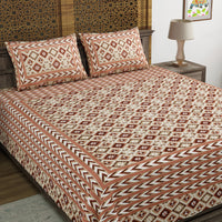 King Size Pure Cotton Hand Block Print Bedsheet Design 7