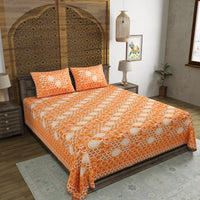 King Size Pure Cotton Hand Block Print Bedsheet Design 9