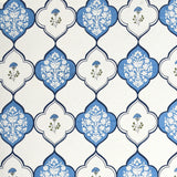 BLOCKS OF INDIA Hand Block Print Cotton King Size Bedsheet (Mughal Blue)