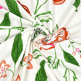 BLOCKS OF INDIA Hand Block Print Cotton King Size Bedsheet (Orange Anar Jaal)