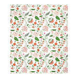 BLOCKS OF INDIA Hand Block Print Cotton King Size Bedsheet (Orange Anar Jaal)