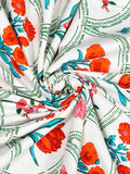 Hand Block Print Cotton King Size Bedsheet (Pink Rose)